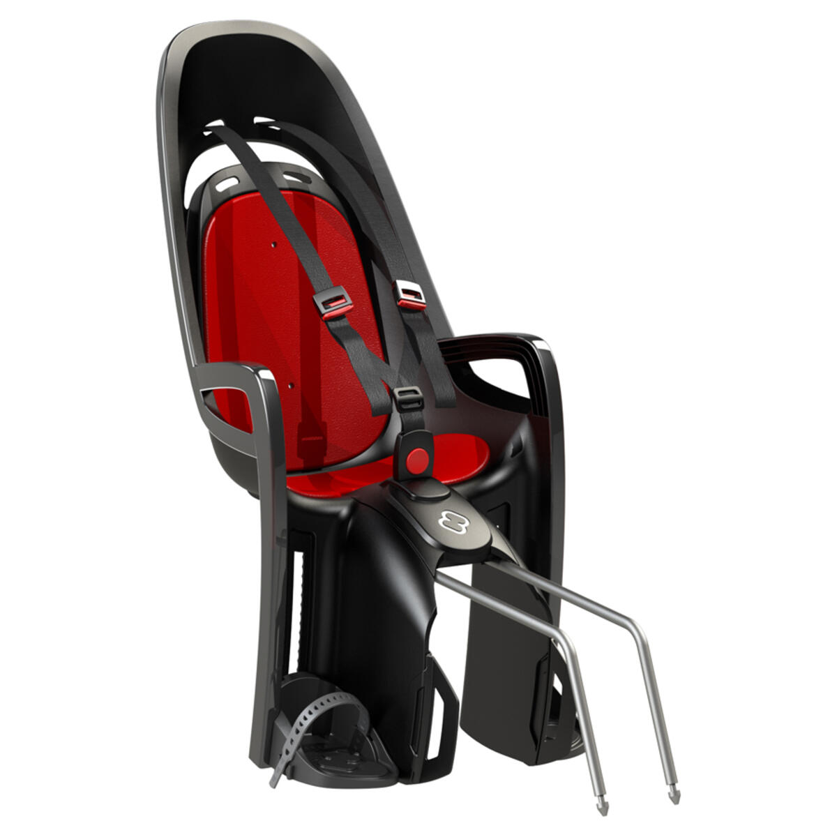 Hamax - Siège Enfant Hamax Zenith - Siège Vélo Enfant - Gris|rouge - Taille Unique - Decathlon