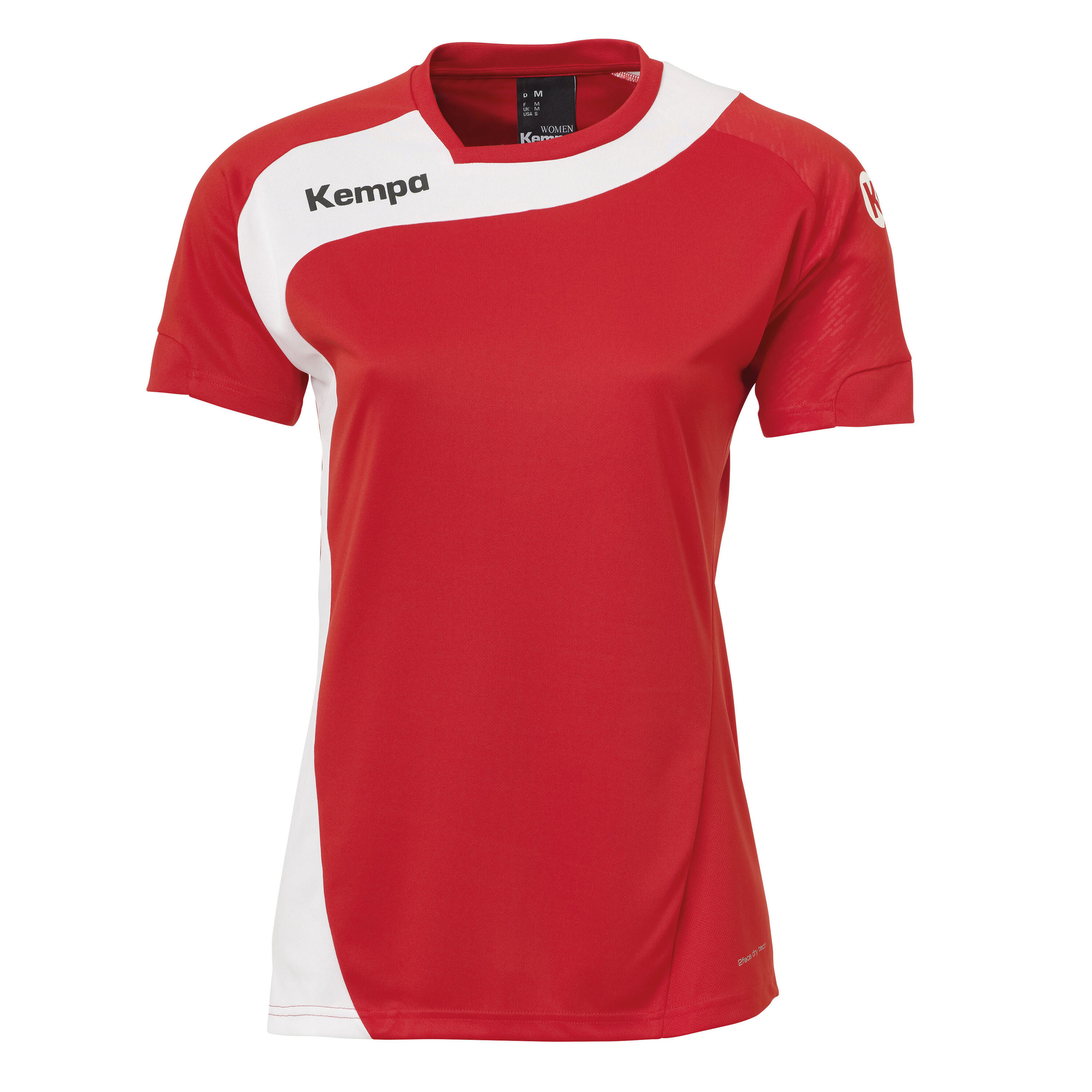 Kempa - Maillot Femme Kempa Peak - T-shirt Manches Courtes - Blanc|rouge - 52 2xl - Decathlon