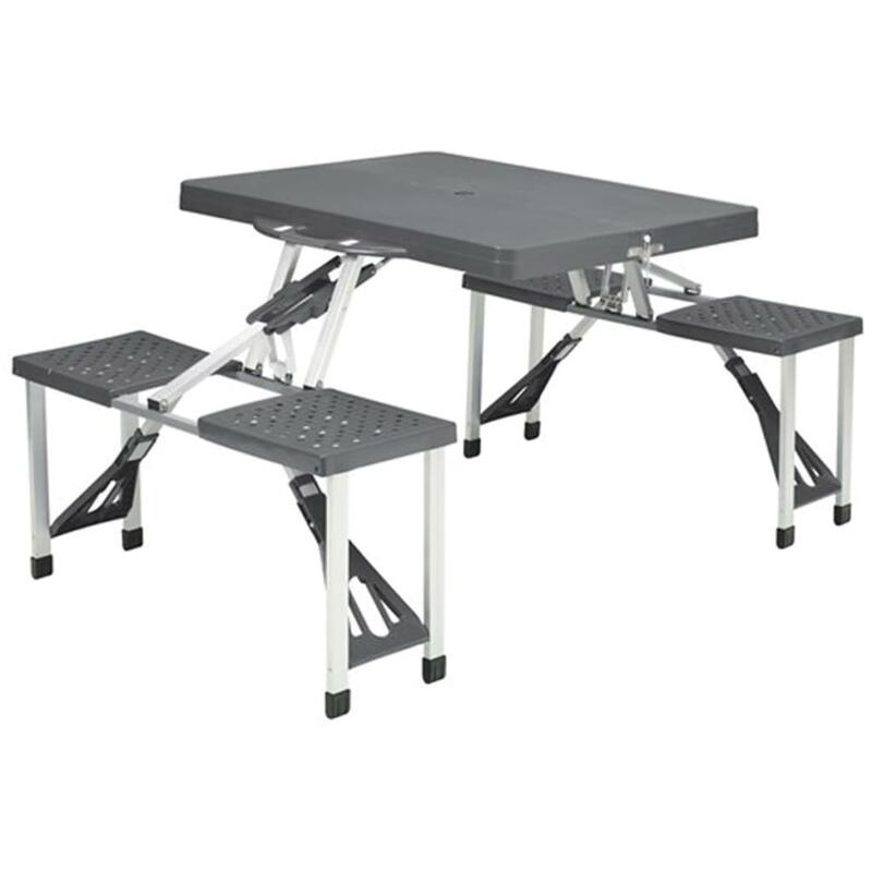 Mesa de piquenique Toulouse com bancos Easy Camp