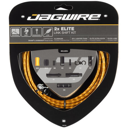 Jagwire 2x Elite Link Shift Kit Black | Decathlon
