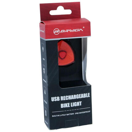 Éclairage vélo USB arrière sur tige de selle Led 30 lumens avec indicateur de fr