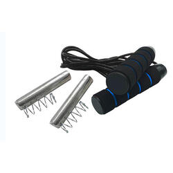 Corde à sauter fitness lestée (2x230gr) Sporti