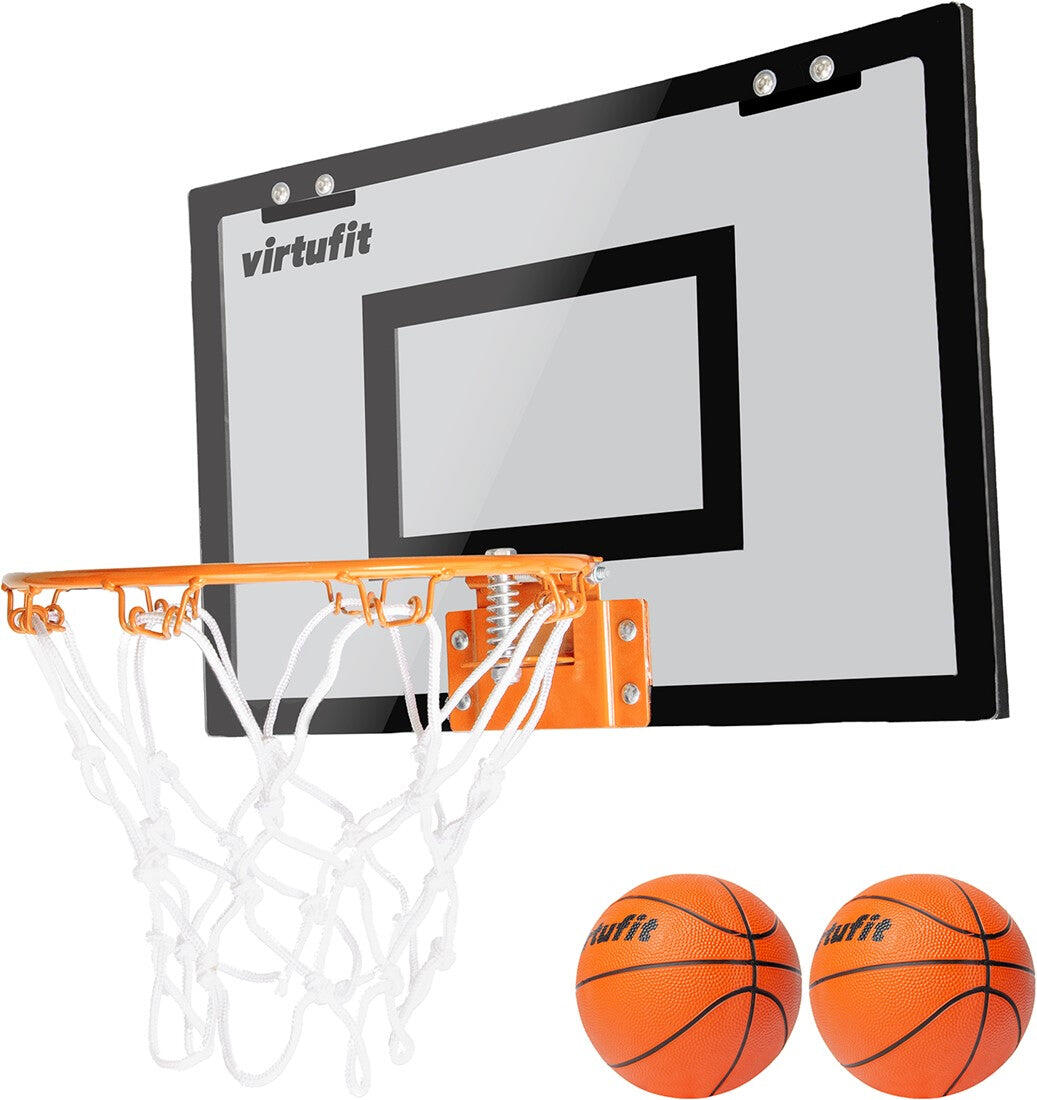 Basketball Backboard - Pro Mini Basketball Backboard with 2 Balls and Pump - Bla 7/7