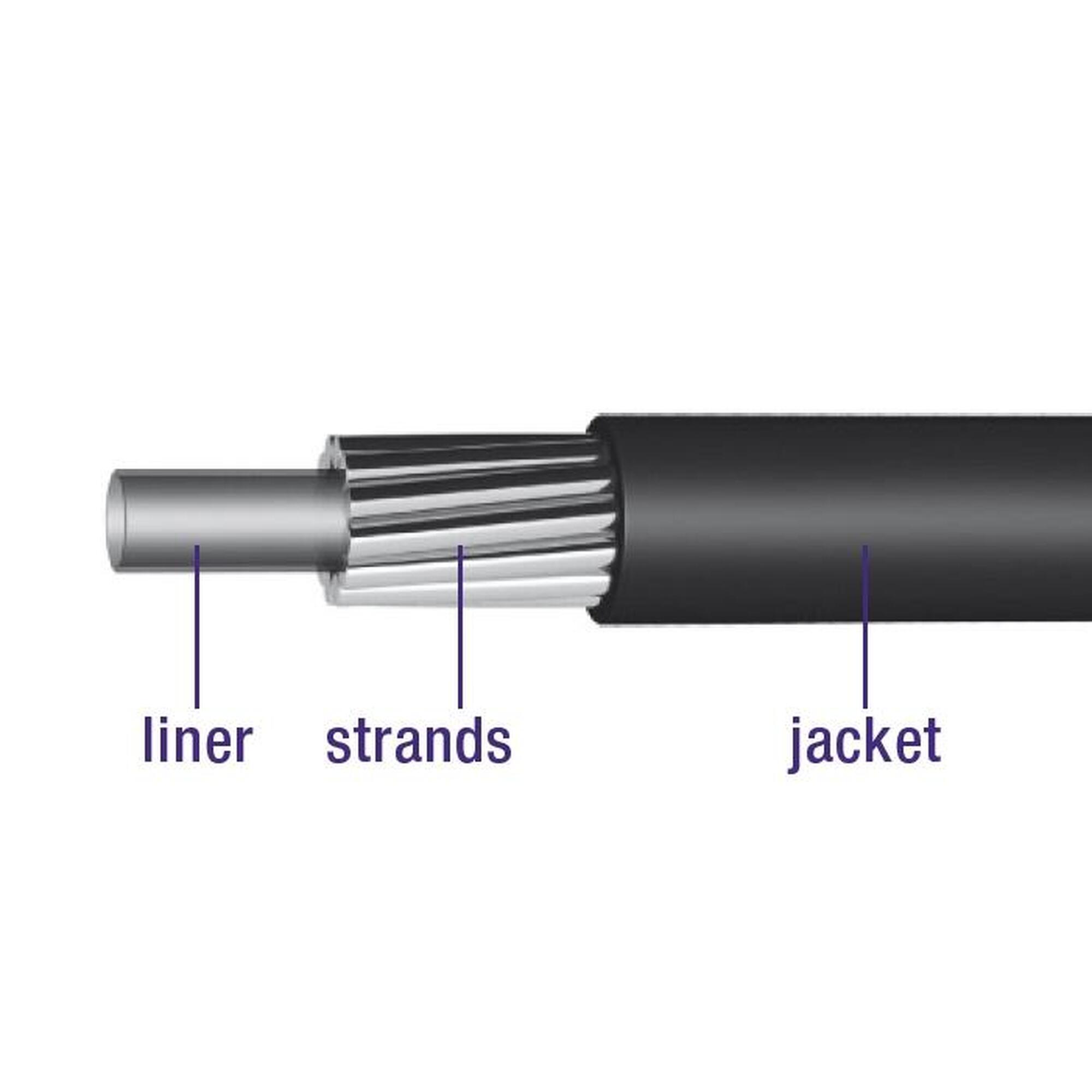 Schakel Buitenkabel Met Voering 30 Meter / Ø4,2Mm - Wit (30 Meter In Doos)