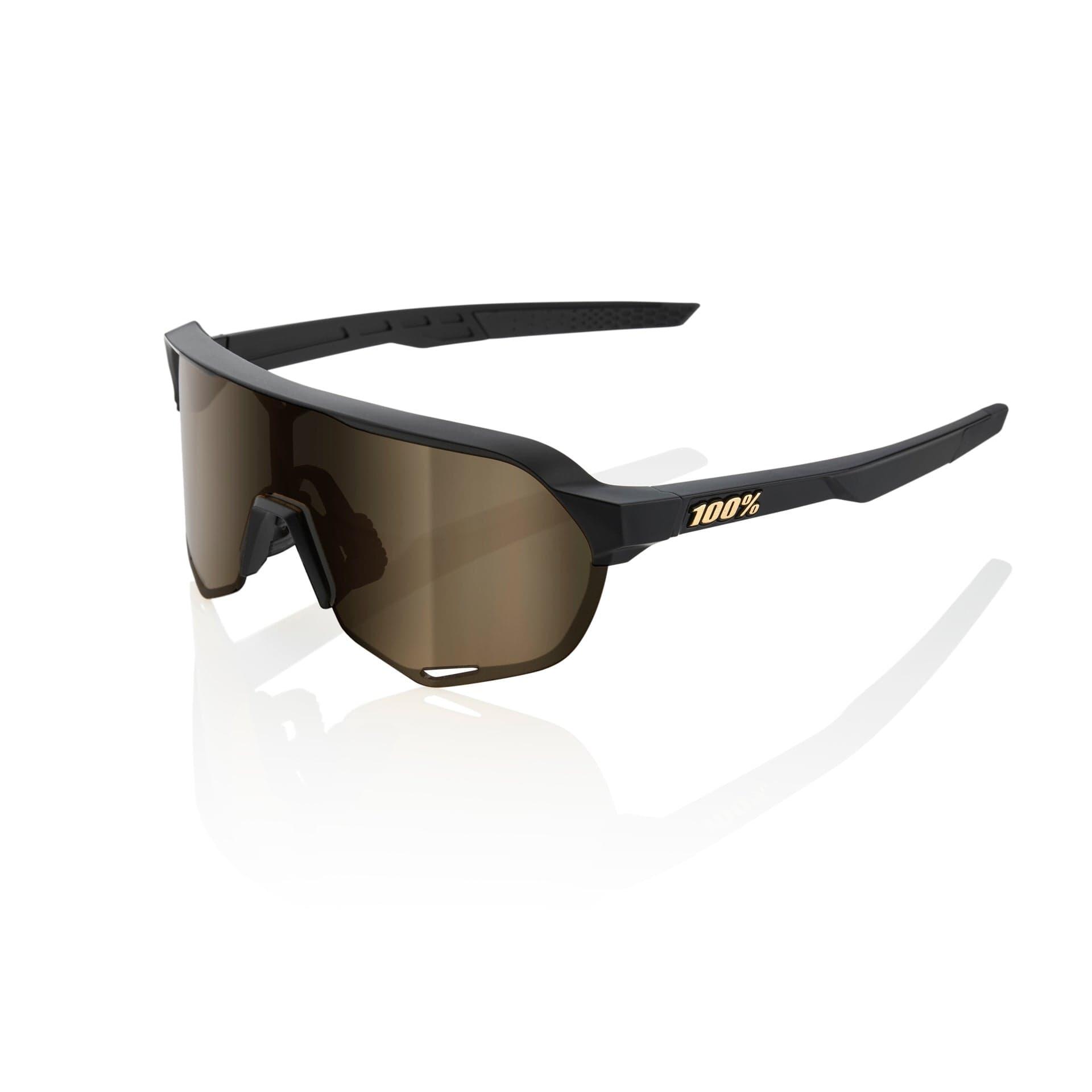 100 Percent S2 Sunglasses - Matte Black/Soft Gold Mirror Lens