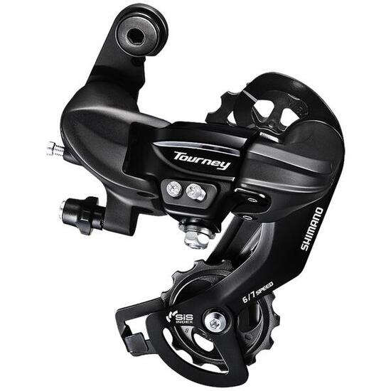 Seconde vie - DERAILLEUR ARRIÈRE SHIMANO TOURNEY TY300 6/7 VITESSES - EXCELLENT