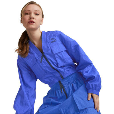 Jacke Puma Dare To Woven. Blau. Damen