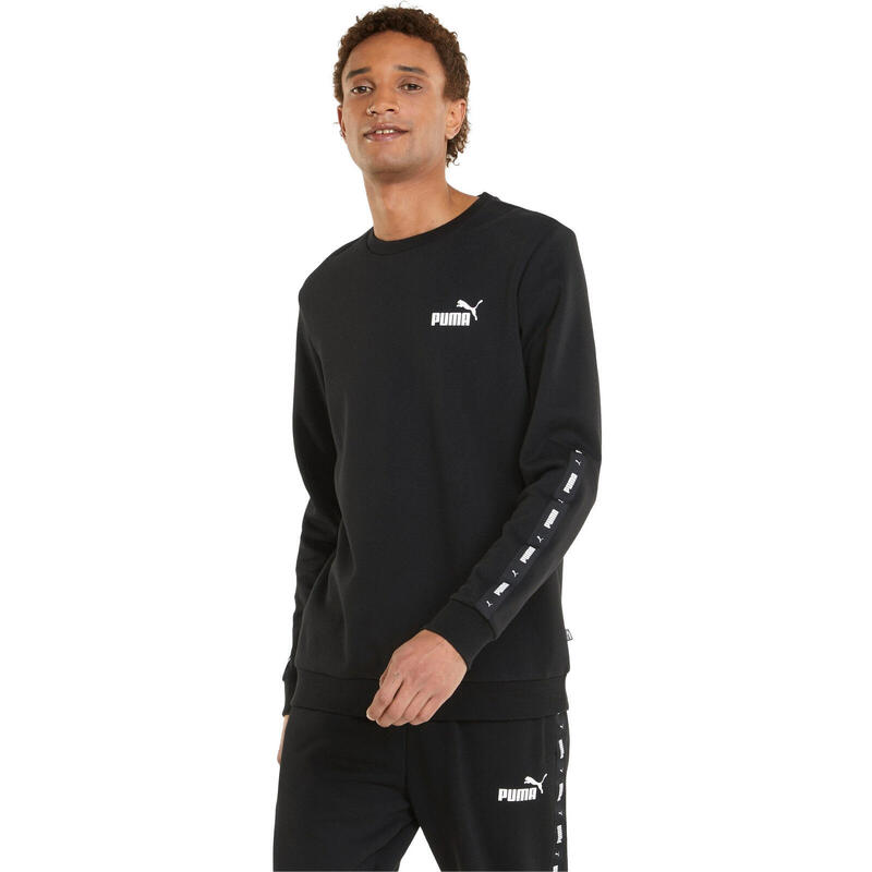 Chemisier Puma Essentials Tape Crew, Noir, Hommes