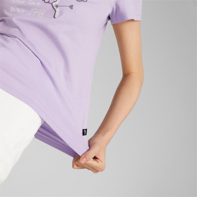 T-shirt Puma Graphics Valentine Tee, Violet, Femmes