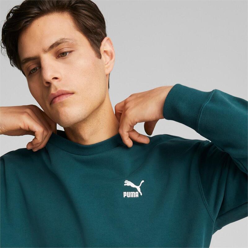 Blouse Puma Classics Relaxed Crewneck Sweatshirt, Groen, Mannen