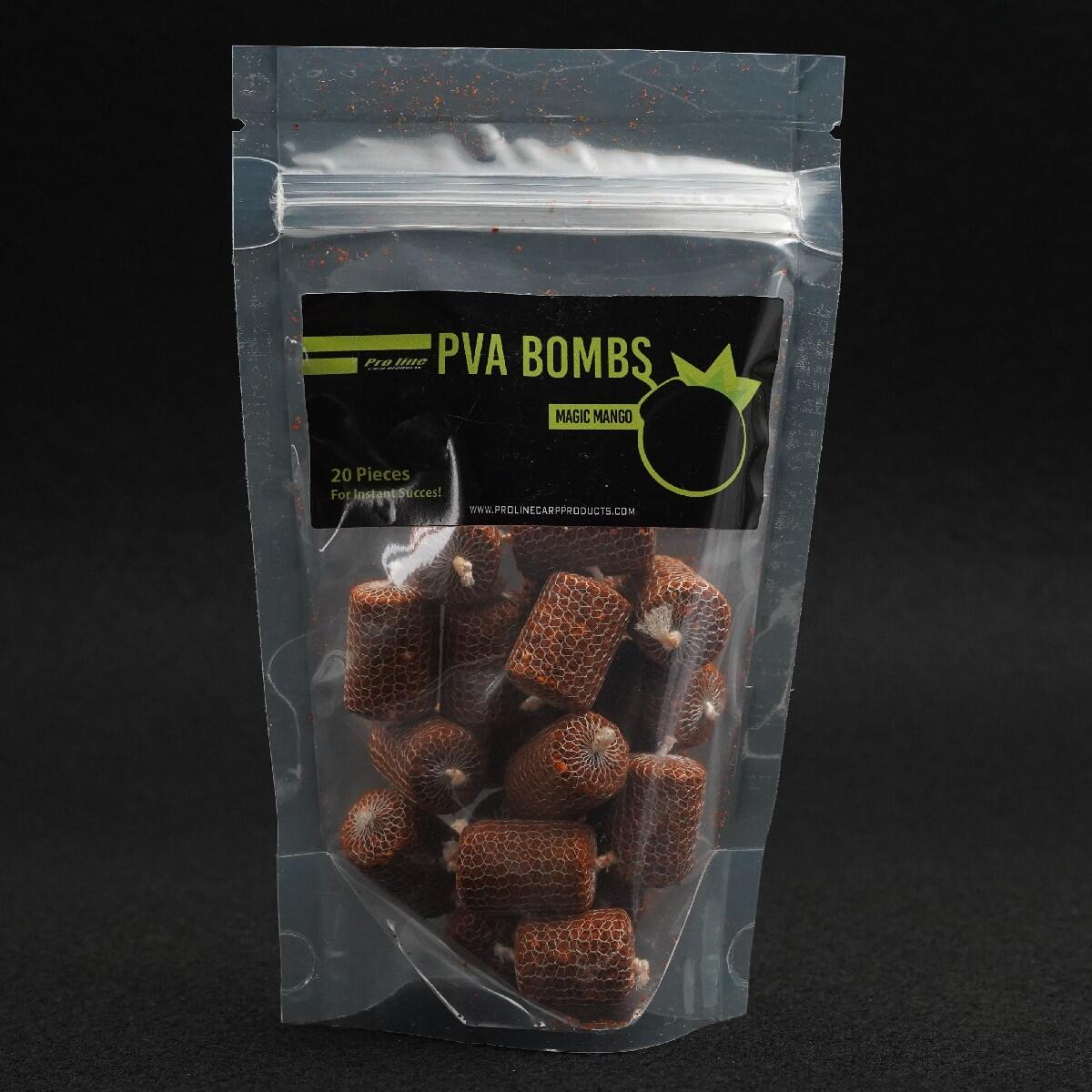 PROLINE Proline Magic Mango PVA Bombs 18st. - Karper Voeders