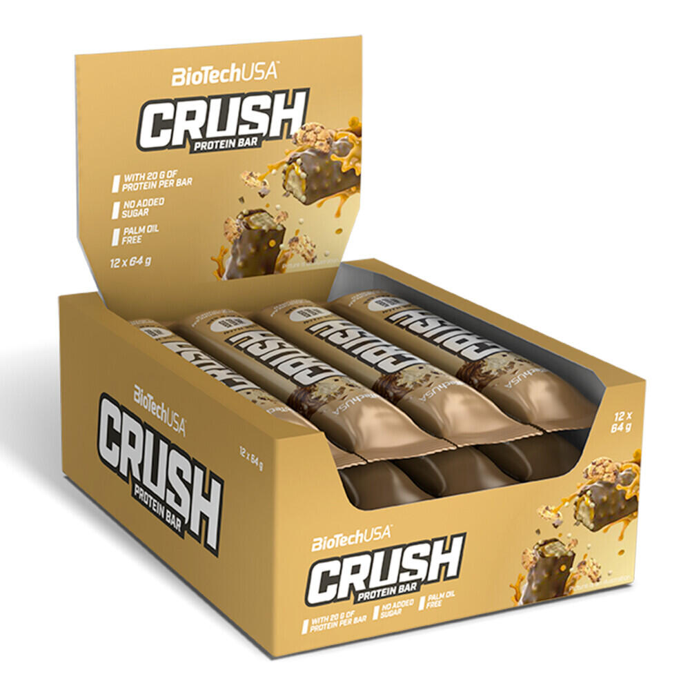 BIOTECHUSA Eiwitrepen - Crush Reep Blik (12x64g) - Koekjes & Crème