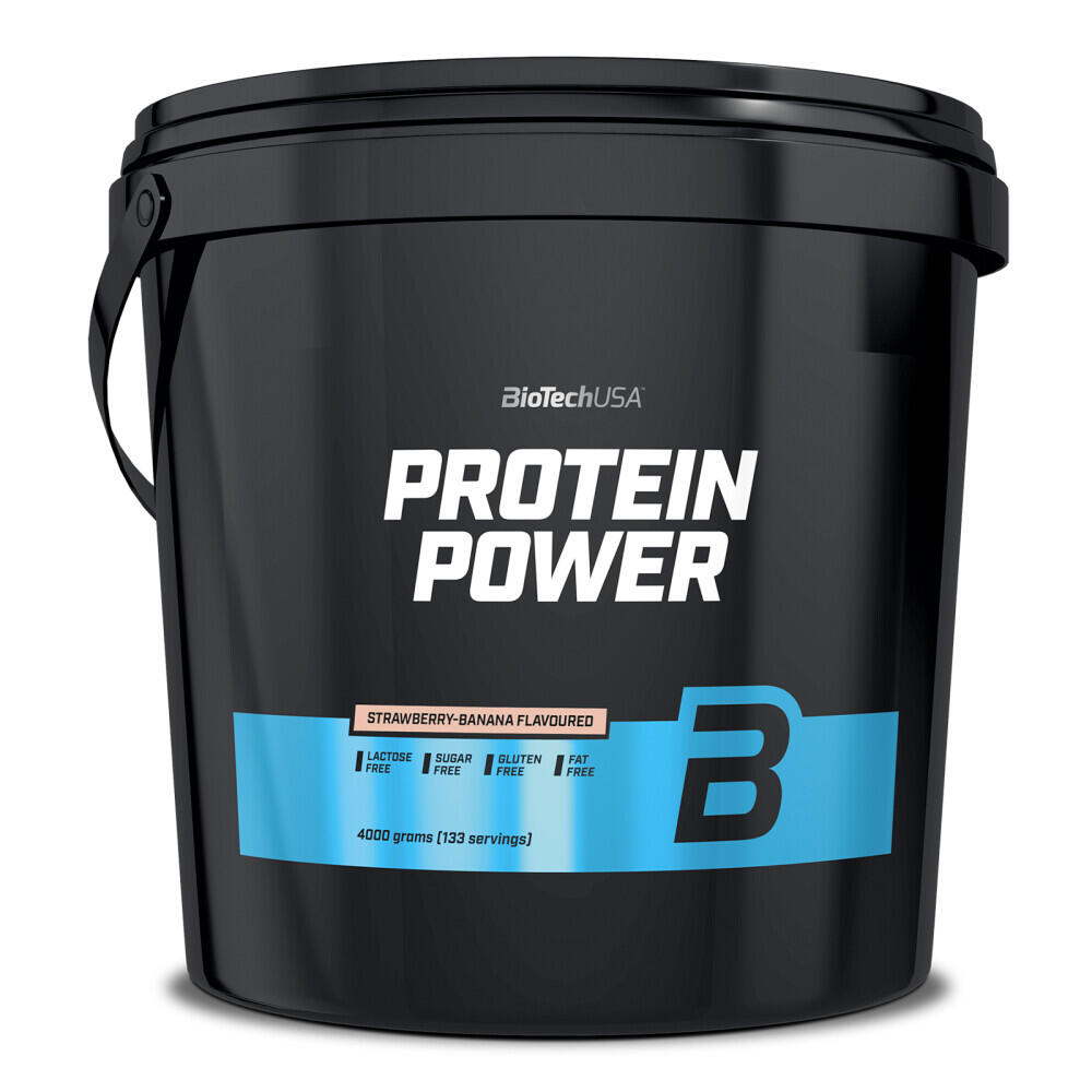 BIOTECHUSA Protein Power - 4000g Morango Banana da Biotech USA