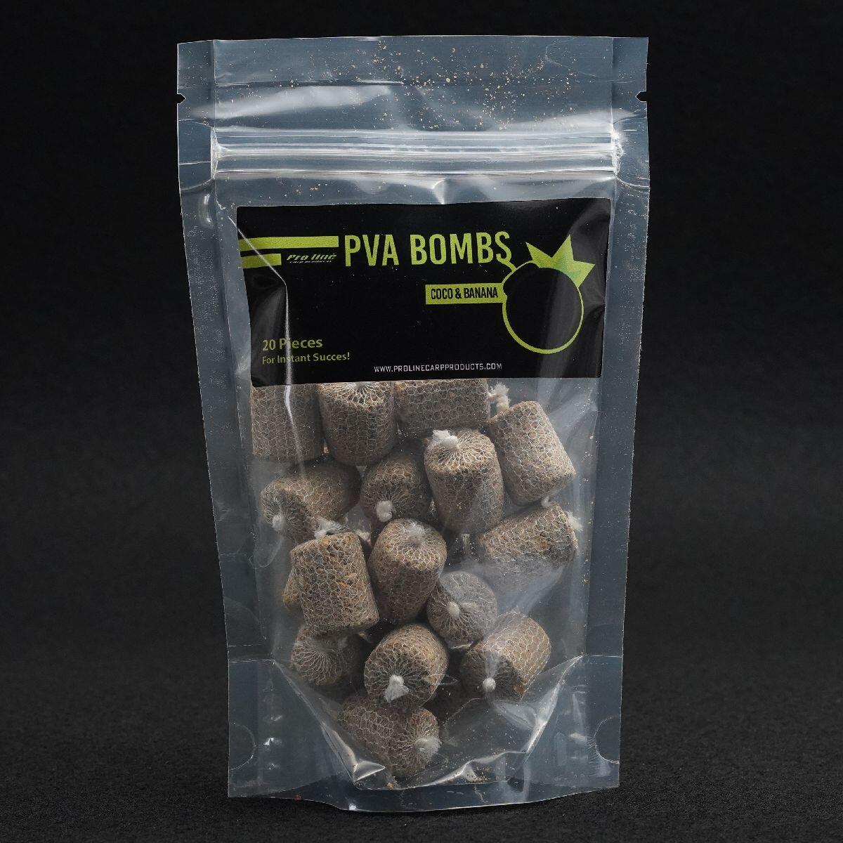 PROLINE Proline Coco & Banana PVA Bombs 18st. - Karper Voeders