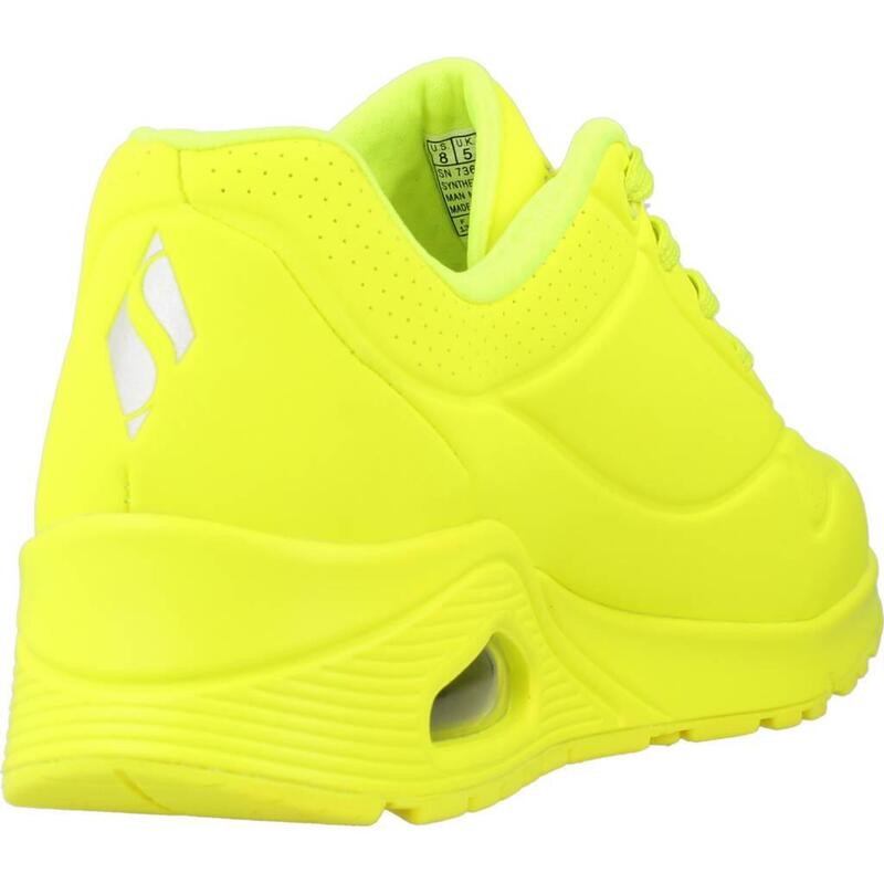 Zapatillas mujer Skechers Uno Amarillo