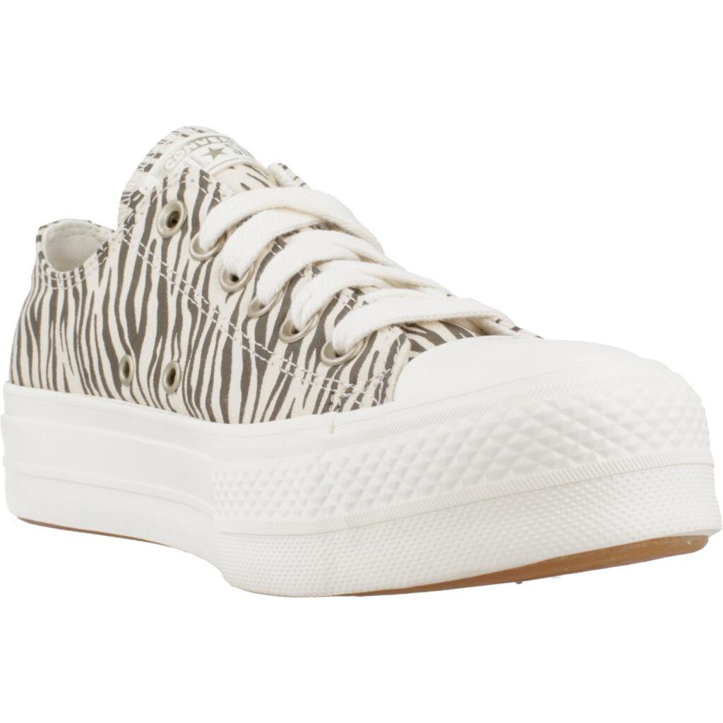 Chaussures Femmes Converse Compensées Ctas Lift Ox Blanc 5/5