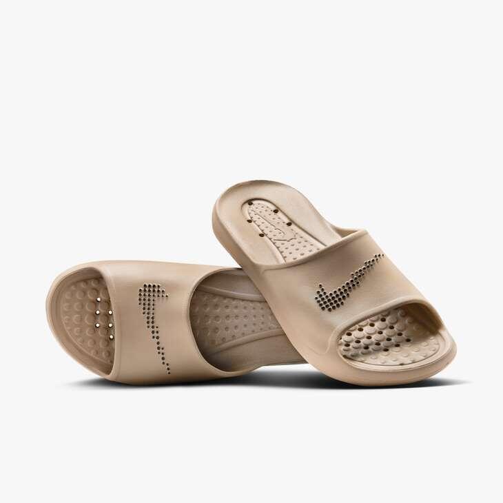 Nike - Claquettes Nike Modèle Victori One Mens Showe Couleur Brun Clair - Sabots - Beige|gris|kaki - 40 - Decathlon