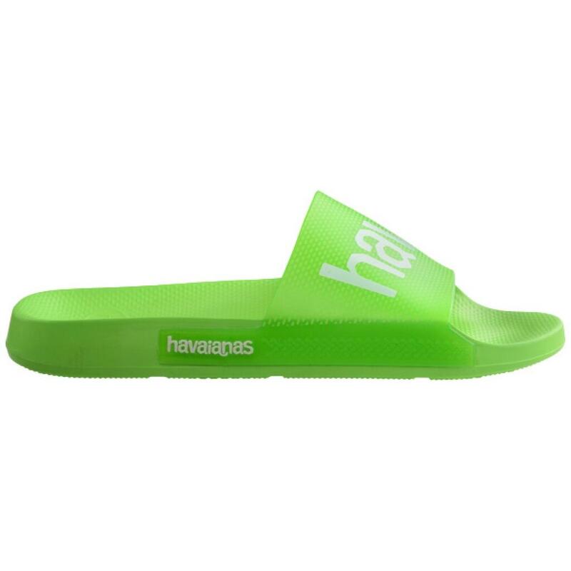 Chanclas Mujer Havaianas Slide Logomania Neon Verde