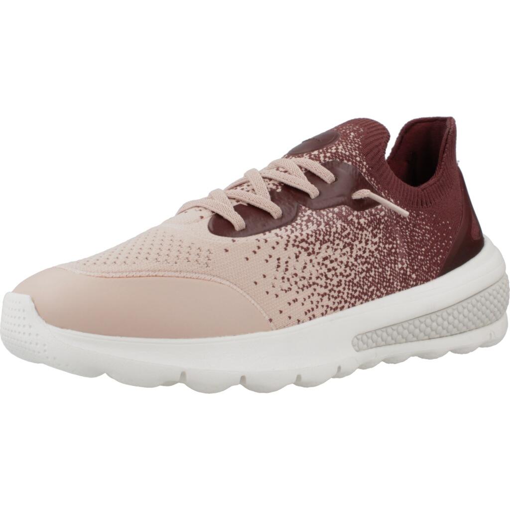 Geox - Baskets Geox Modèle D Spherica Actif Couleur Bordeaux - Chaussures De Sport - Rouge - 36 - Decathlon