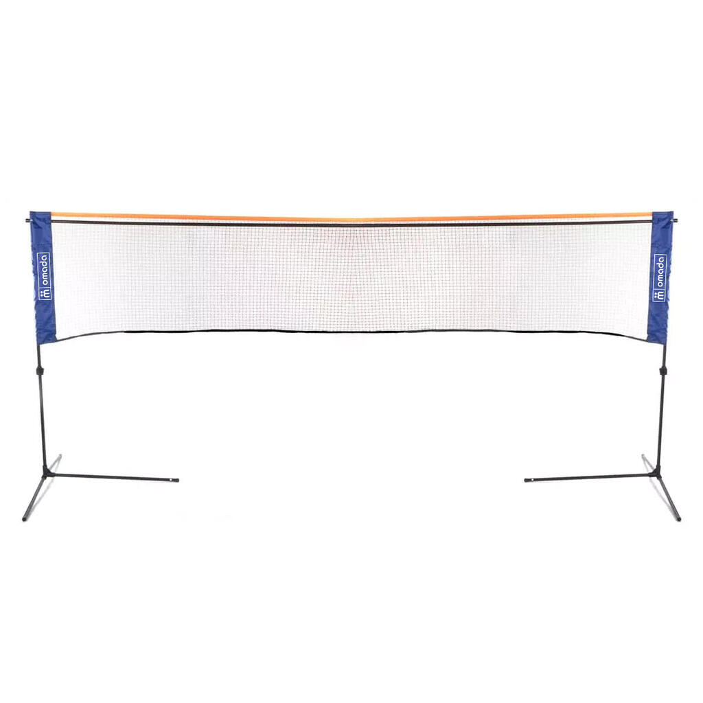 Portable badminton net 300cm height adjustable 75-155cm Omada