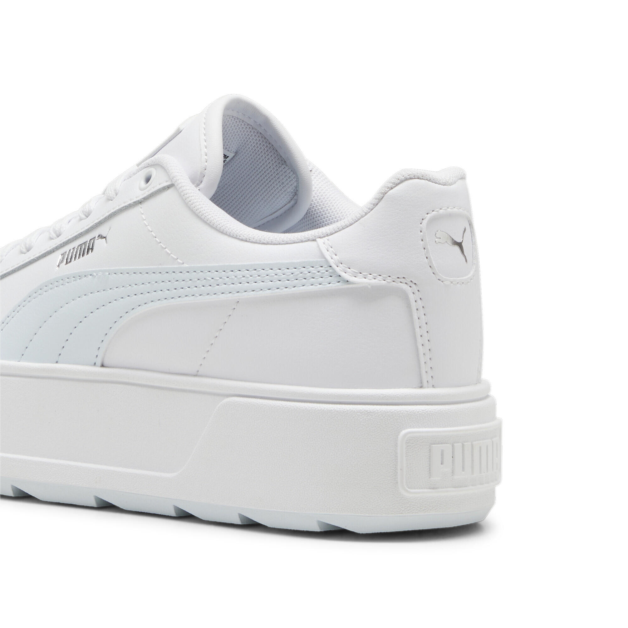 Karmen L Sneakers Damen PUMA White Dewdrop Silver Blue Metallic 4/15