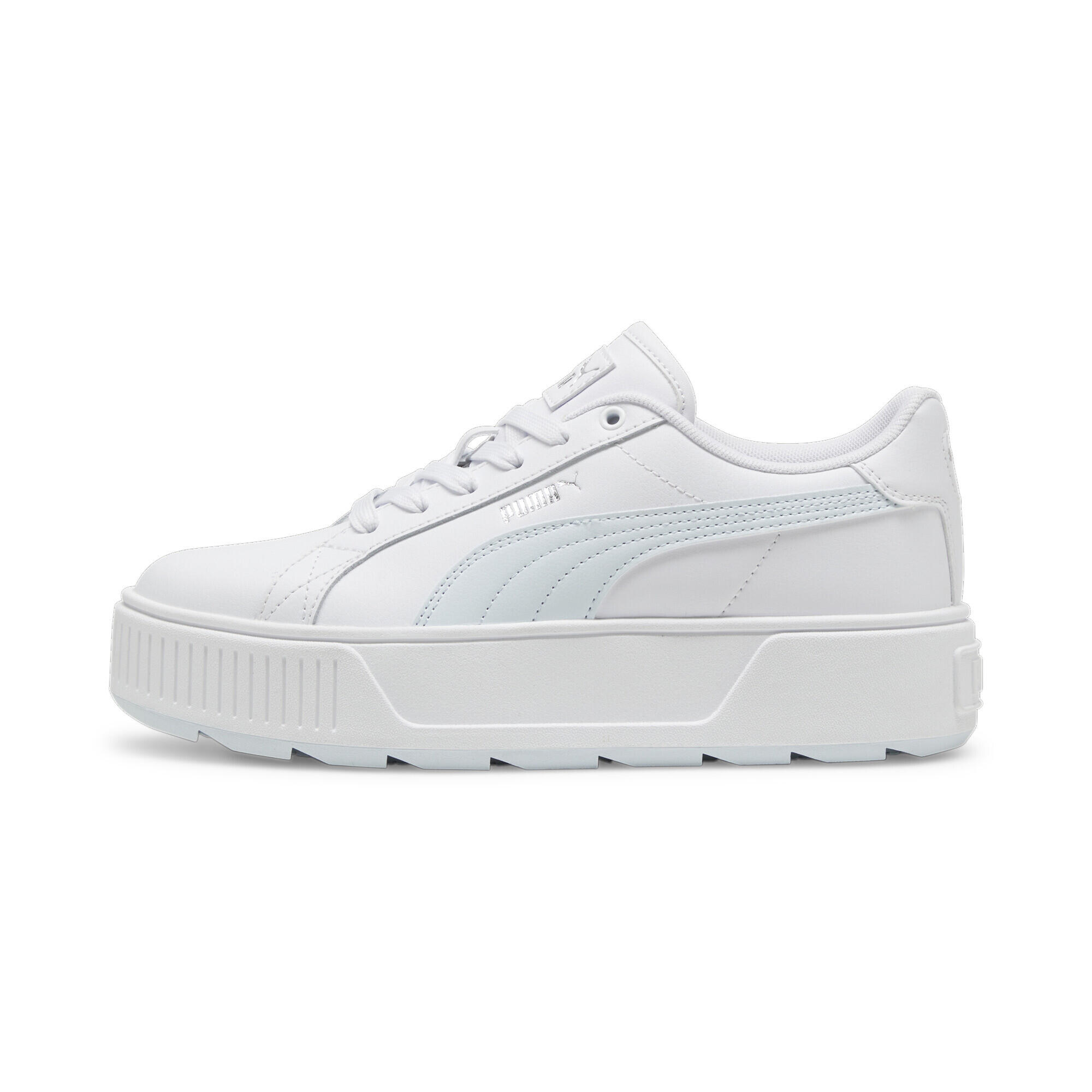 Karmen L Sneakers Damen PUMA White Dewdrop Silver Blue Metallic 5/15