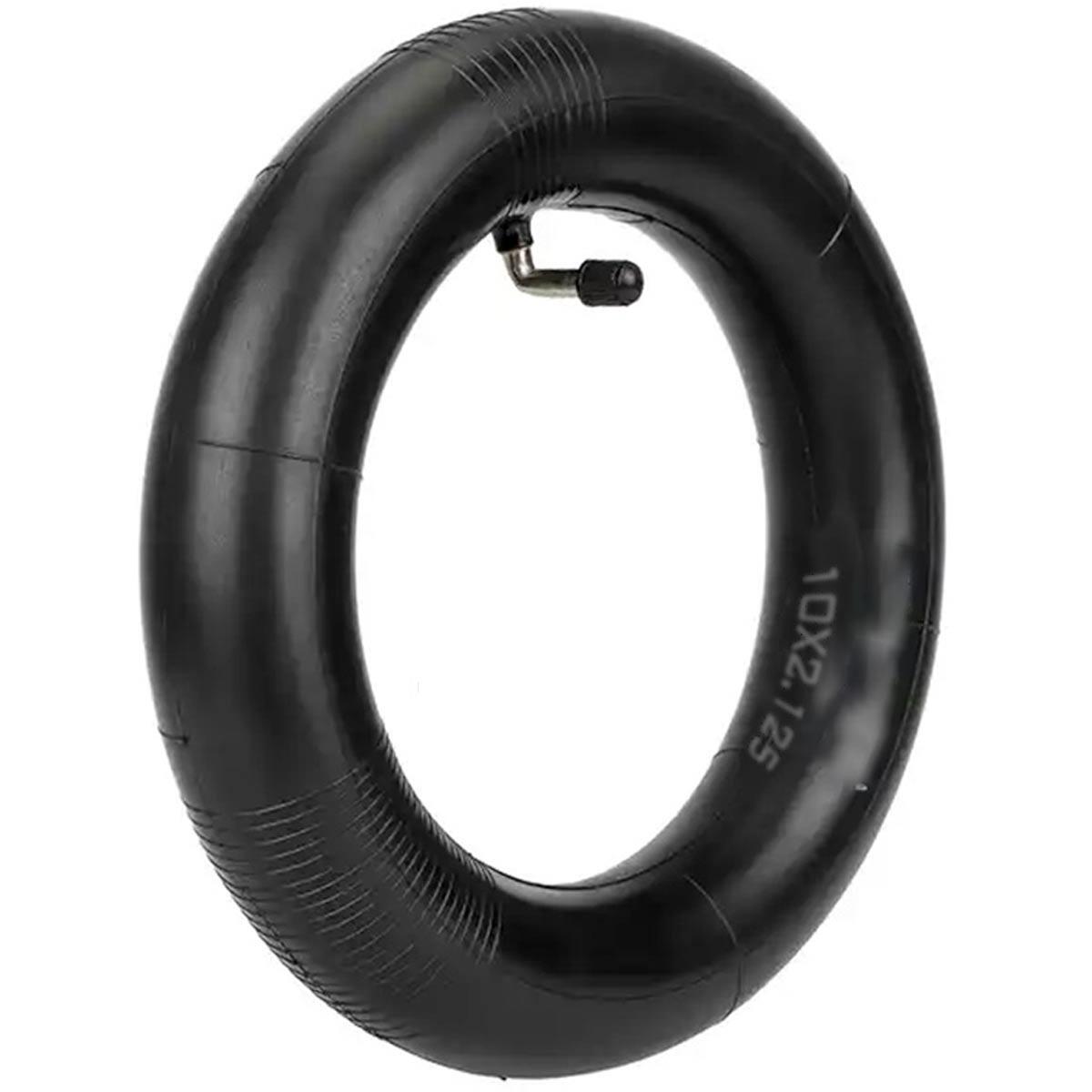 OMMVI Cámara de Aire Reforzada 10x2.125 para Patinete - Válvula Curva 90º