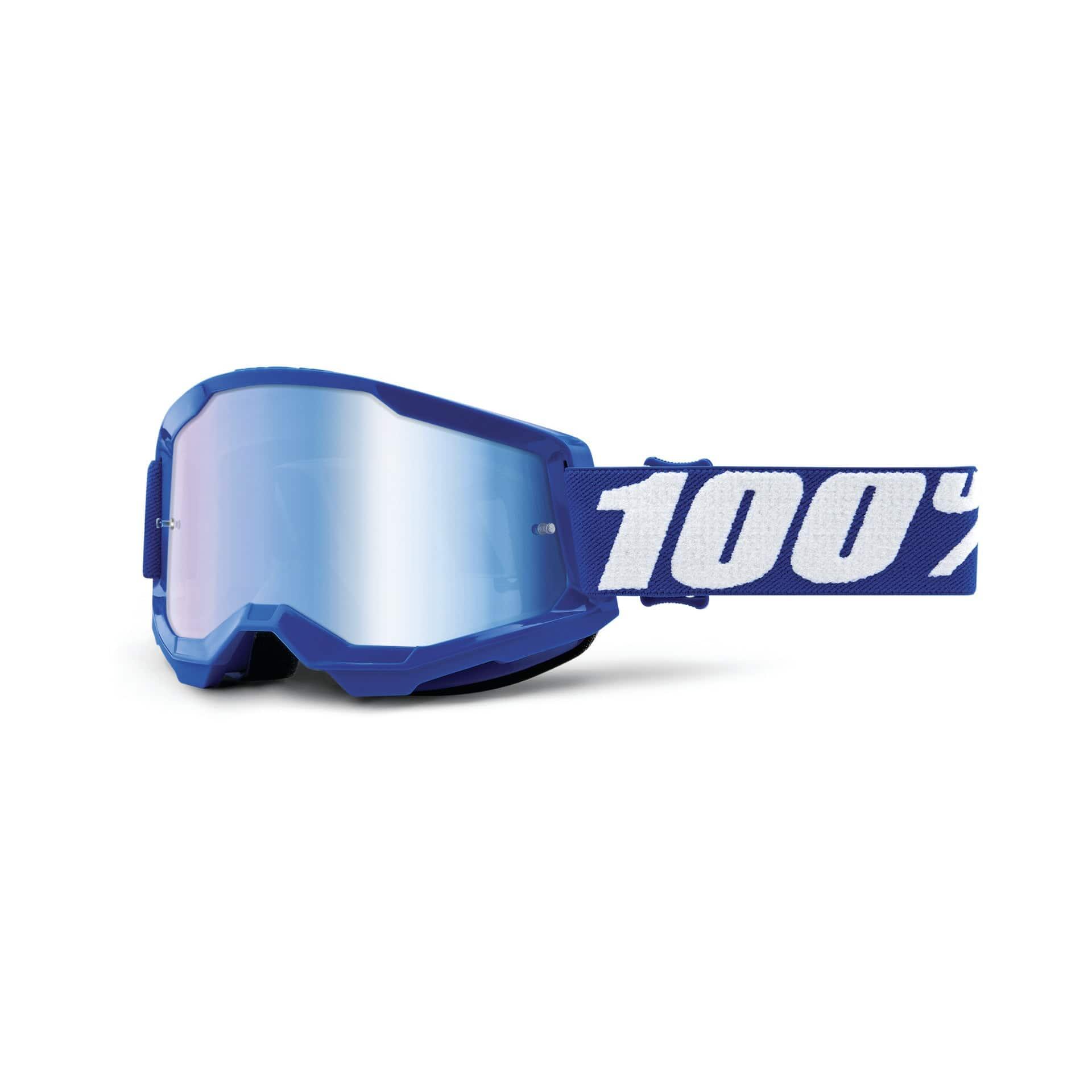 100 Percent STRATA 2 Goggle Blue - Mirror Blue Lens