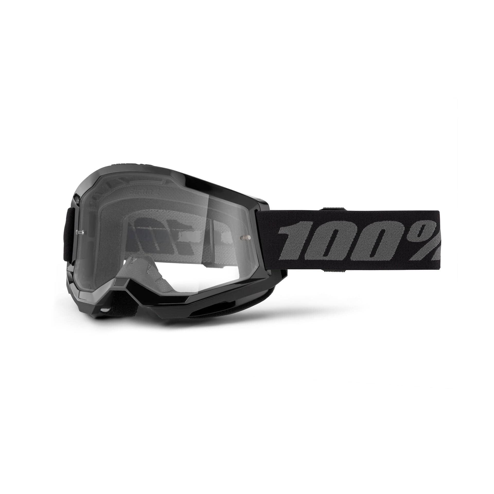 100% STRATA 2 Goggle Black - Clear
