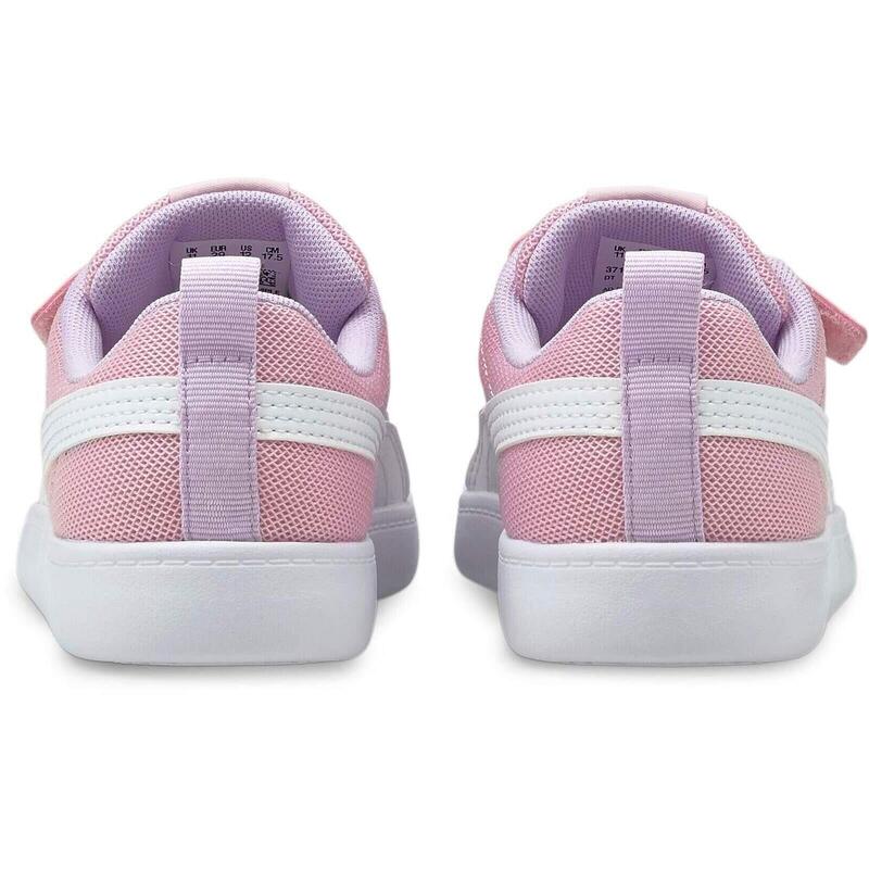 Baskets Puma Courtflex V2 Mesh, Rose, Enfants