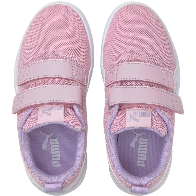 Baskets Puma Courtflex V2 Mesh, Rose, Enfants