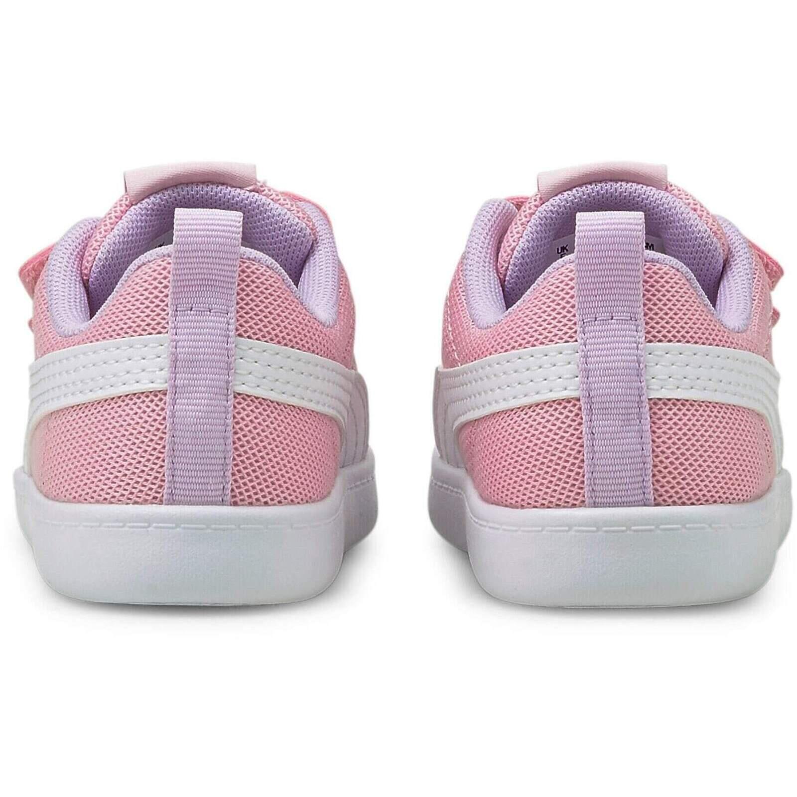 Calçado Puma Courtflex V2 Mesh V Inf, Cor de rosa, Crianças 4/5