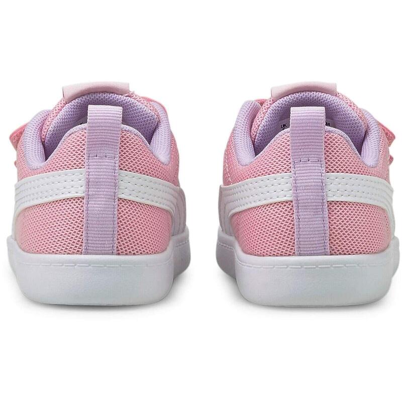 Baskets Puma Courtflex V2 Mesh V Inf, Rose, Enfants