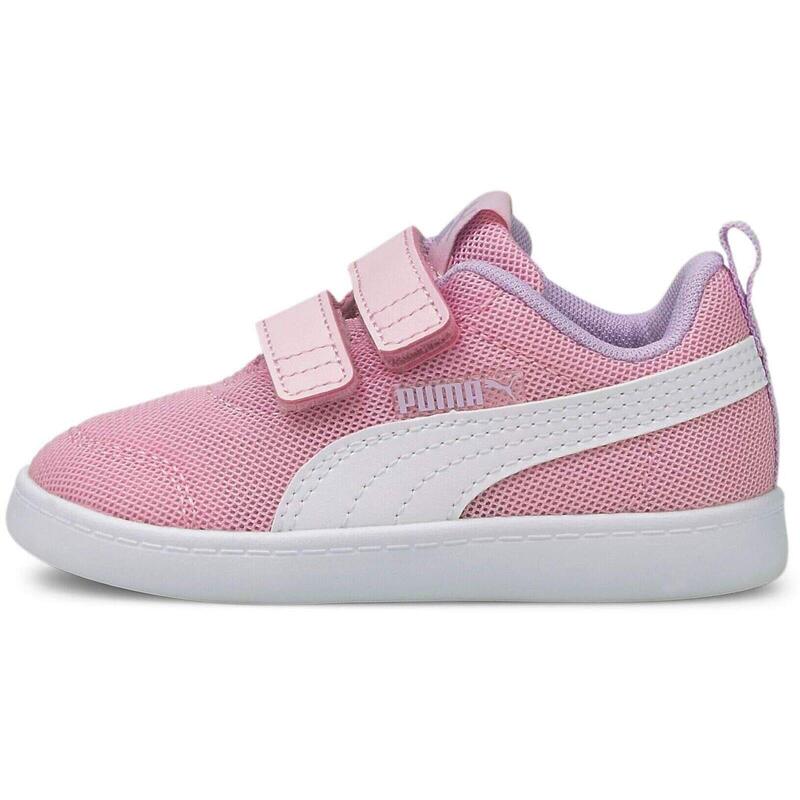 Baskets Puma Courtflex V2 Mesh V Inf, Rose, Enfants