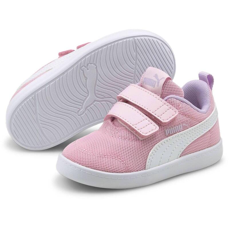 Baskets Puma Courtflex V2 Mesh V Inf, Rose, Enfants