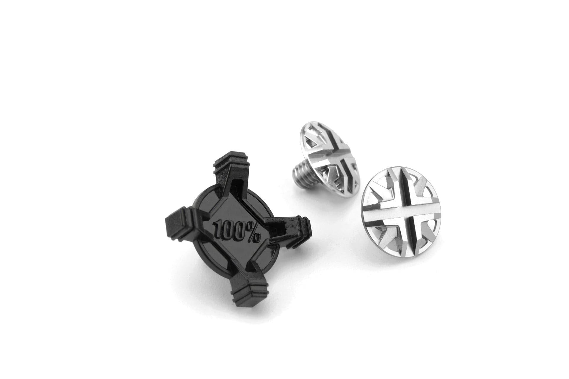 100 Percent AIRCRAFT Visor Screw Kit Silver