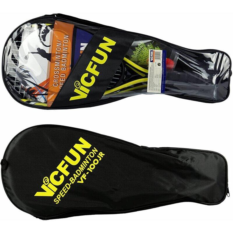 Vicfun Speed Badminton Junior 100 gelb/schwarz 5/5