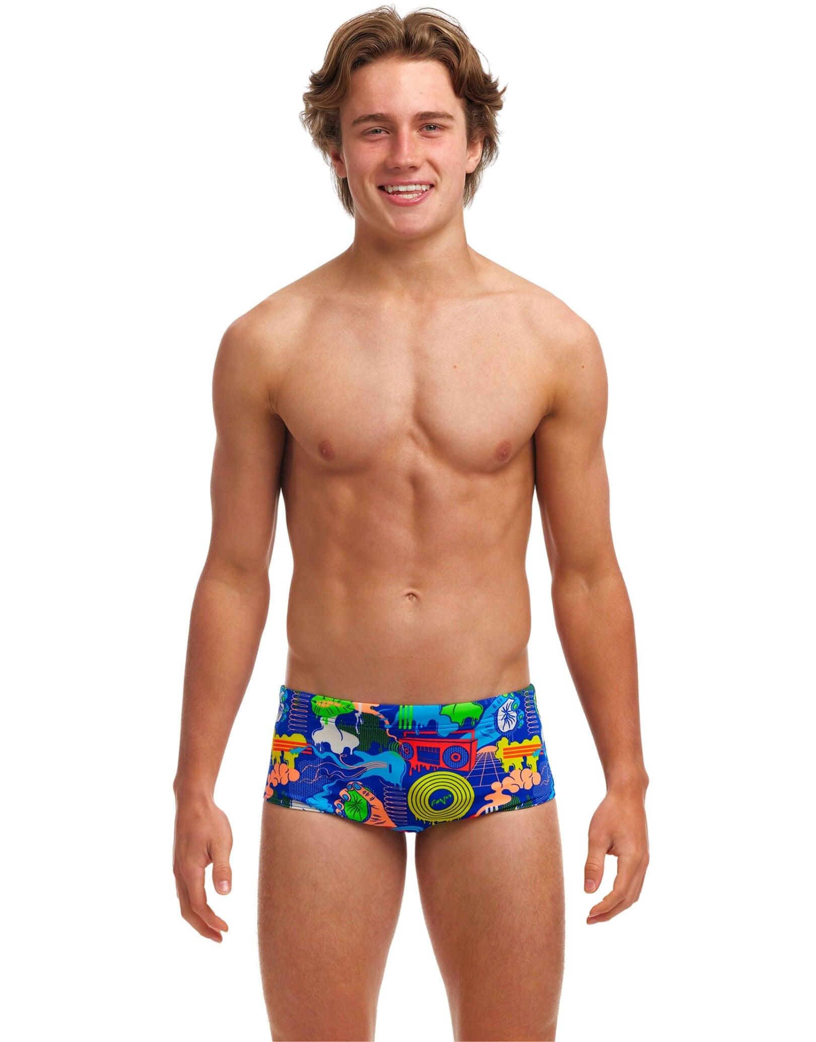 FUNKY TRUNKS Funky Trunks Boys Blues Baby Sidewinder Swim Trunks - Blue