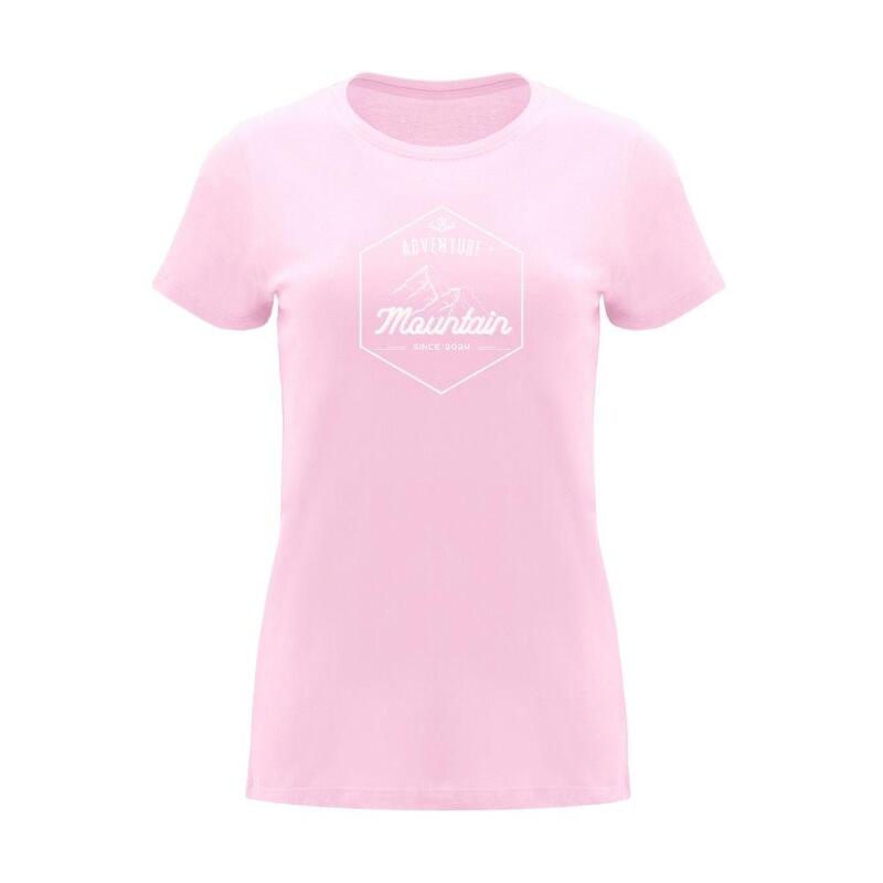 Camiseta Caza Mujer Pasión Morena 38051 Rosa Manga Corta