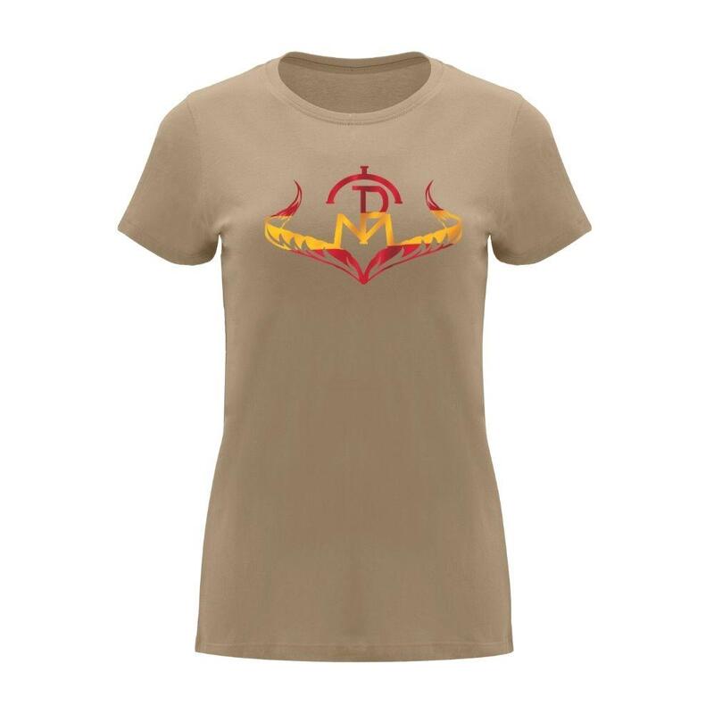 Camiseta Caza Mujer Pasión Morena 38053 Camel Manga Corta