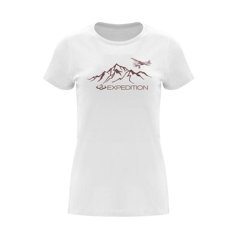 Camiseta Caza Mujer Pasión Morena 38056 Blanca Manga Corta