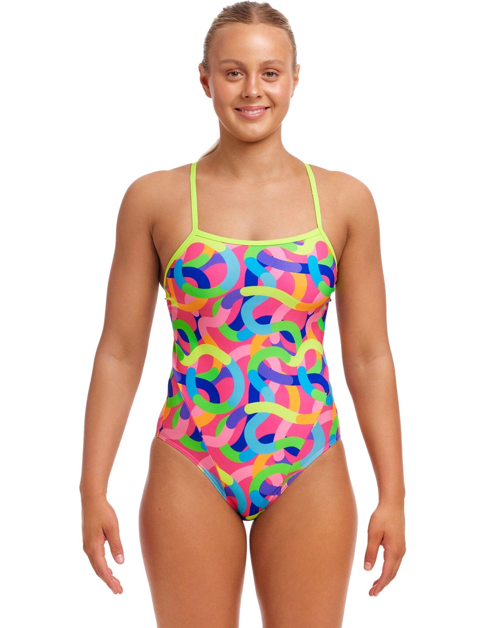 Strój do pływania FUNKITA Curly Wurly - Single Strap