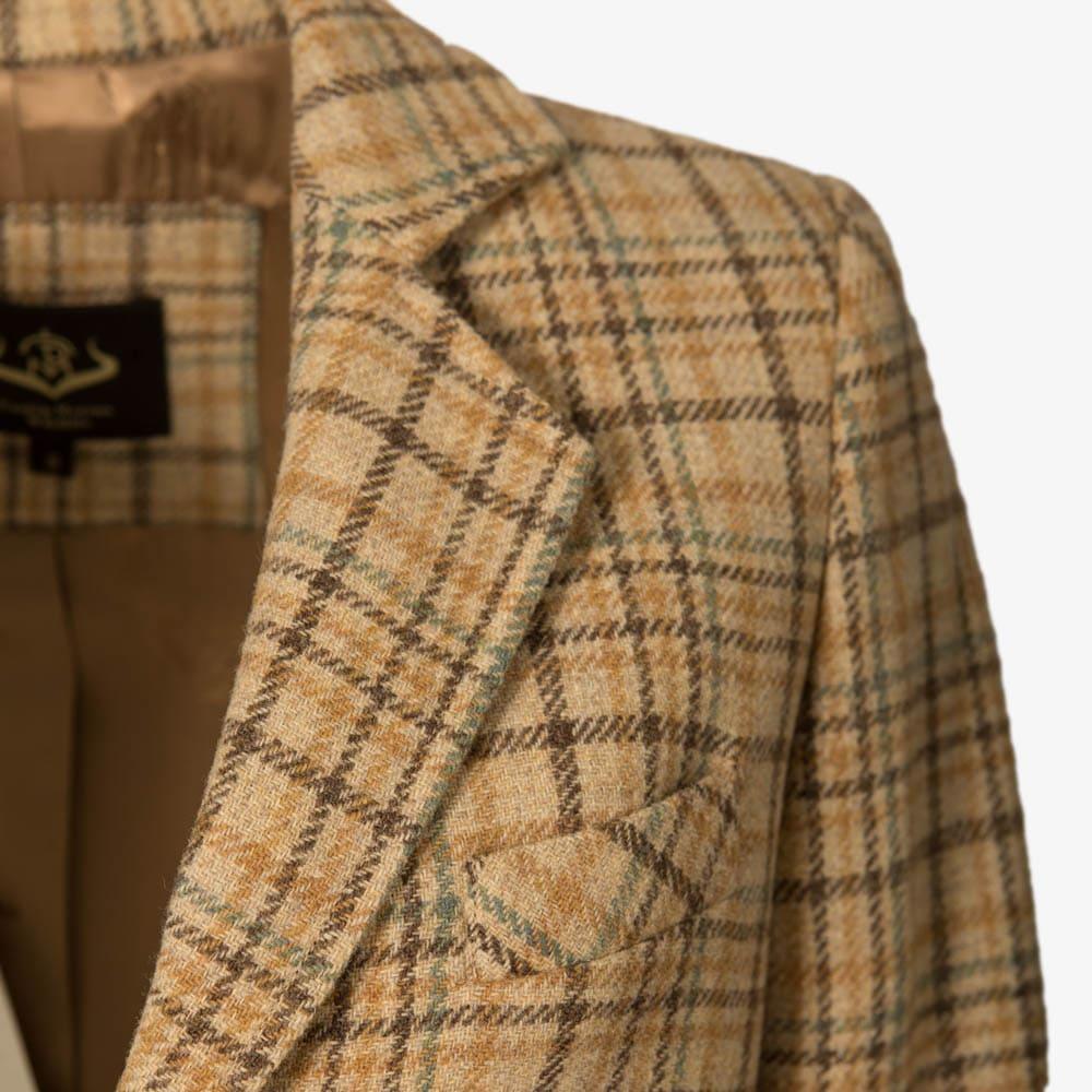Americana Caza Mujer Pasión Morena 10055 Beige Tweed con Botones 7/7