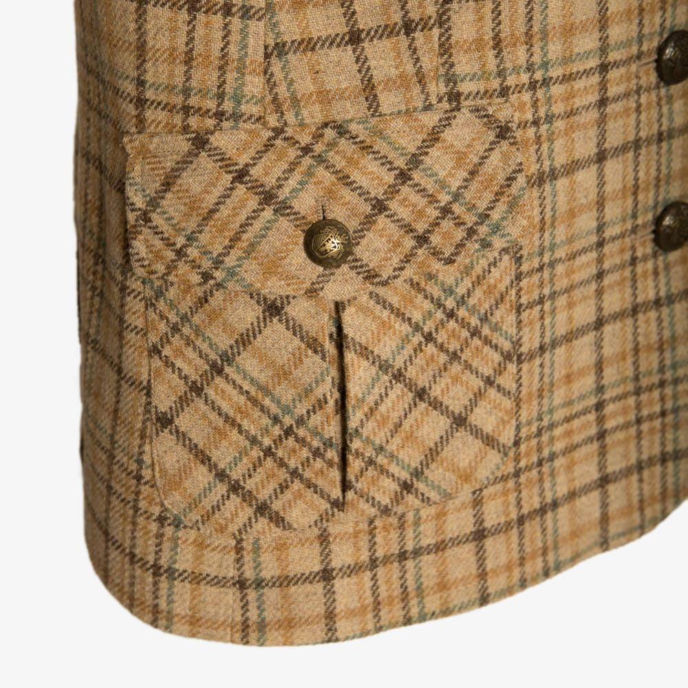 Americana Caza Mujer Pasión Morena 10055 Beige Tweed con Botones 3/7
