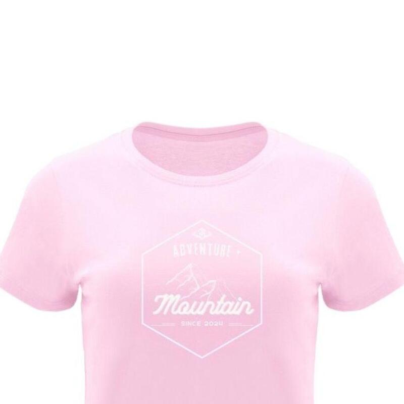 Camiseta Caza Mujer Pasión Morena 38051 Rosa Manga Corta