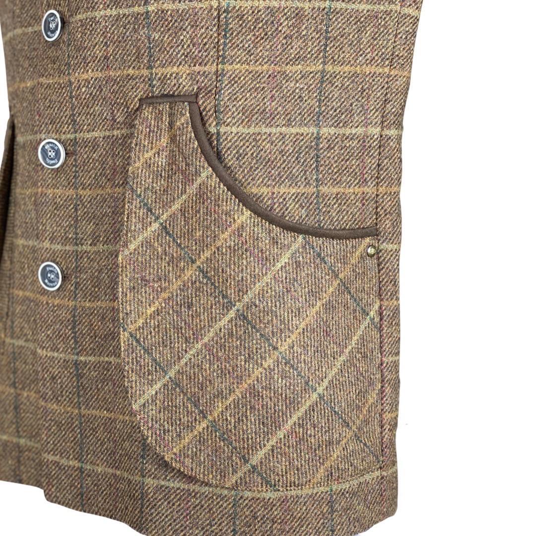 Chaleco Caza Hombre Pasión Morena 07026 Marrón Tiradora Tweed Largo 4/5