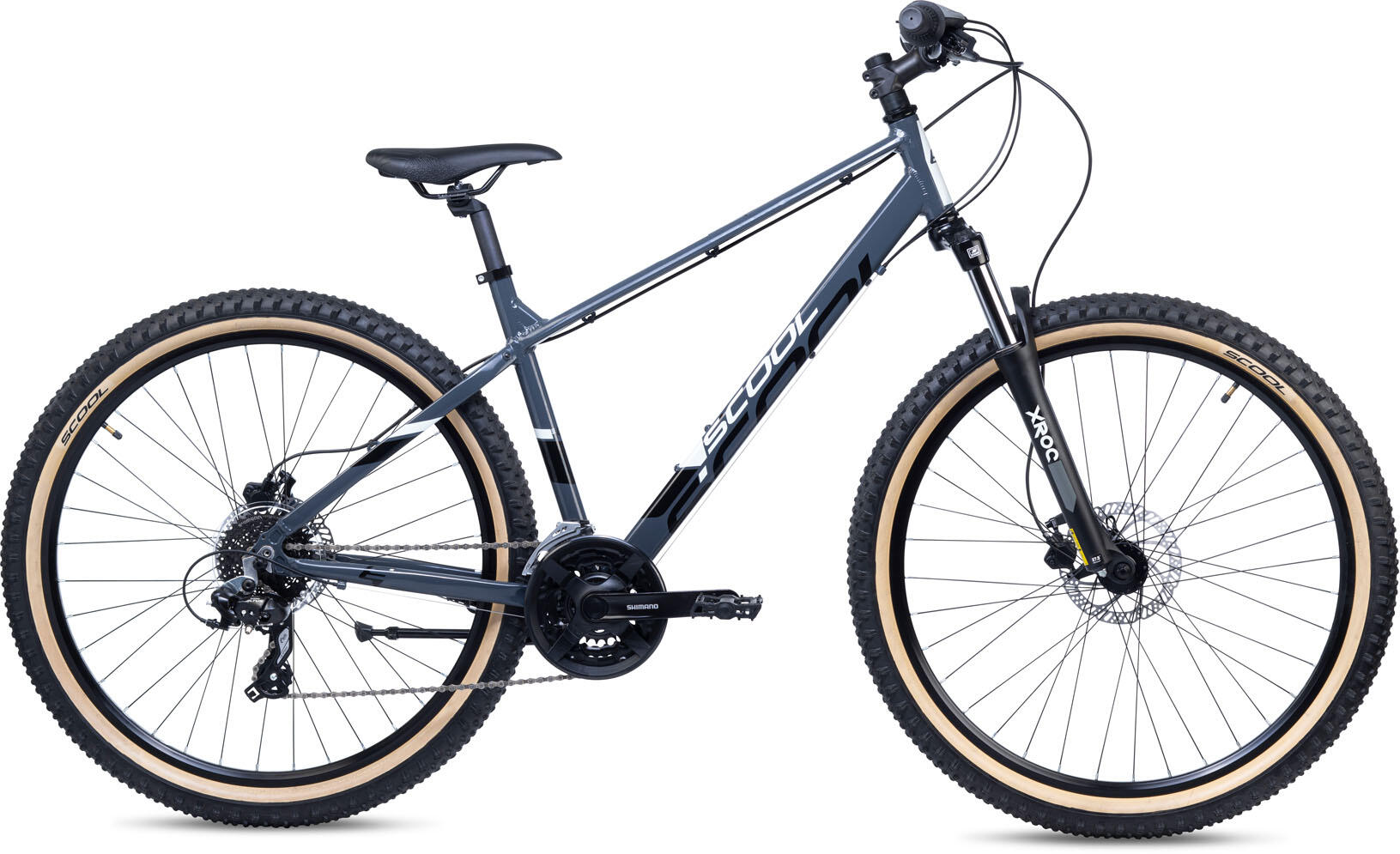 S'COOL MTB bambino S'COOL Xroc grigio scuro/nero, alluminio, pneumatici 2,25"