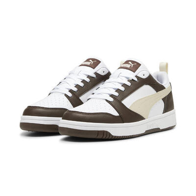 Zapatillas Rebound V6 Low PUMA White Black Ice Coffee Beige