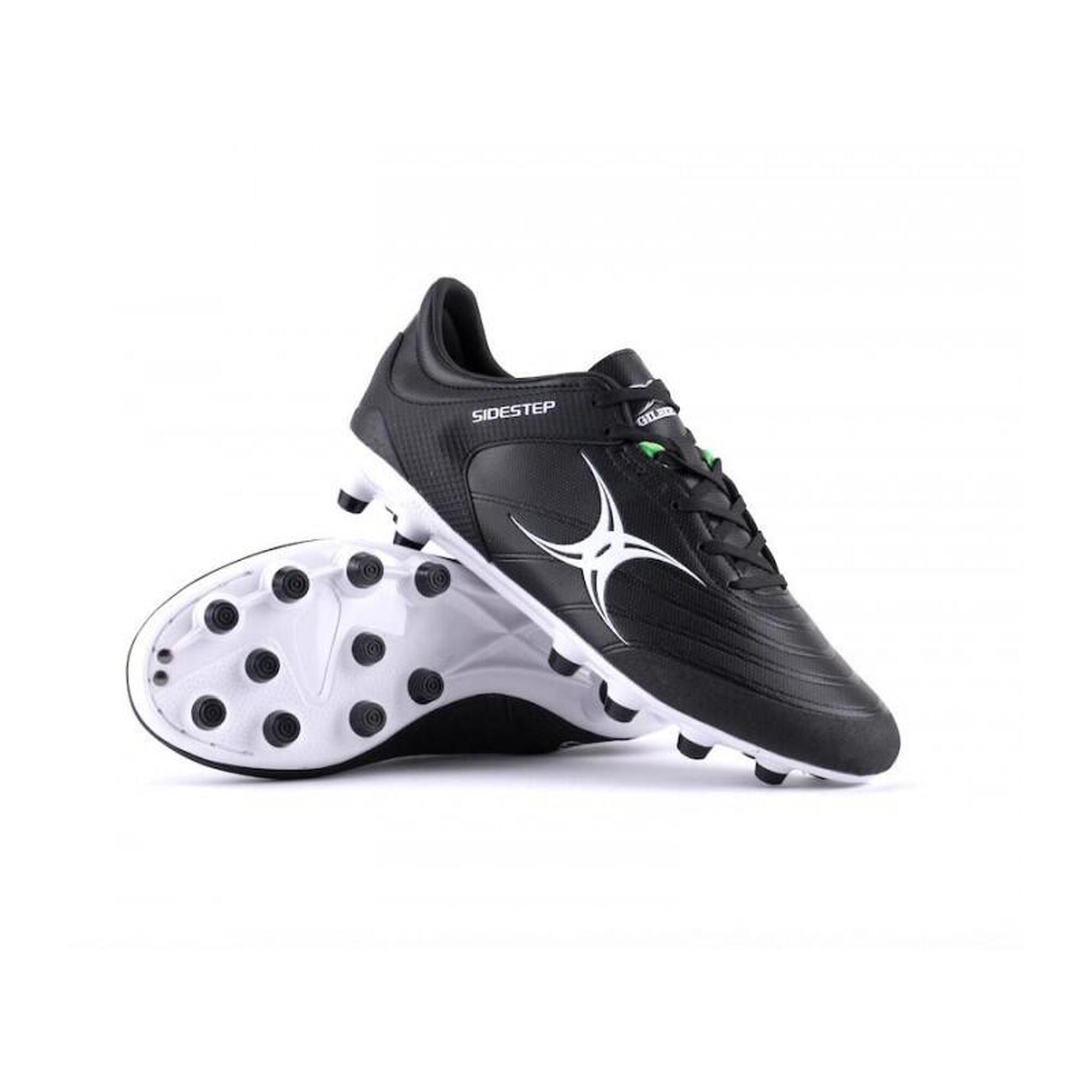 Gilbert - Crampons Rugby Moulés - Sidestep X15 Msx - Gilbert - Chaussures De Rugby - Blanc|noir - 46 - Decathlon
