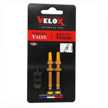 Alu-Schlauchlos-Reifenventile Velox Presta (x2)